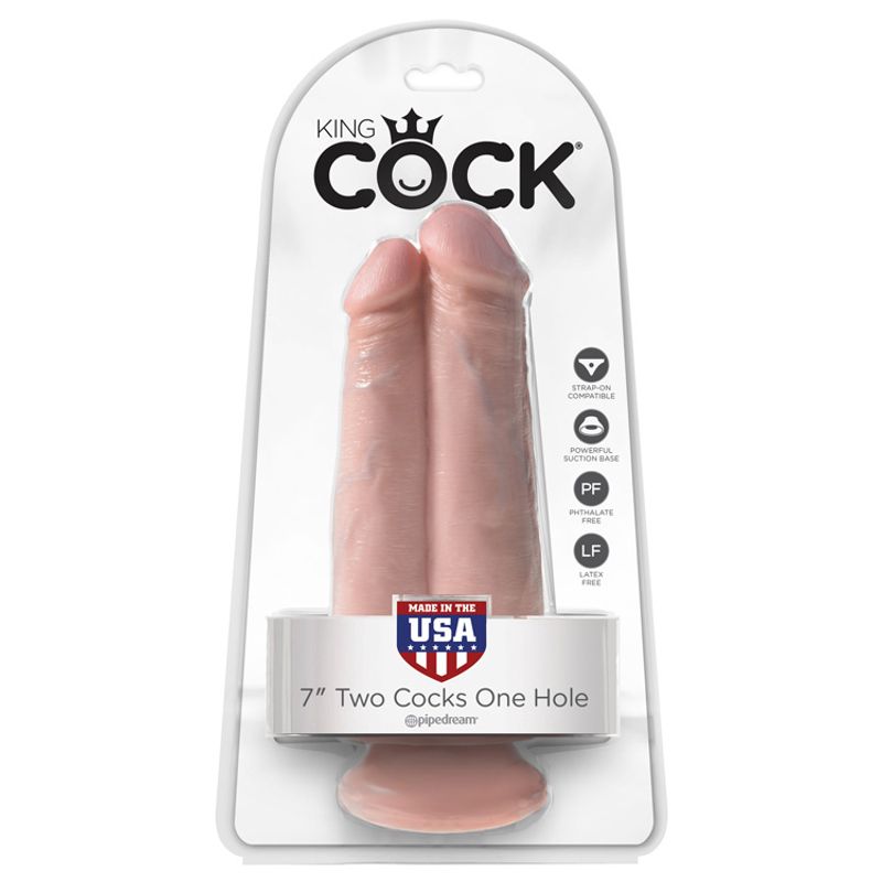 King Cock 7” Two Cocks One Hole 
