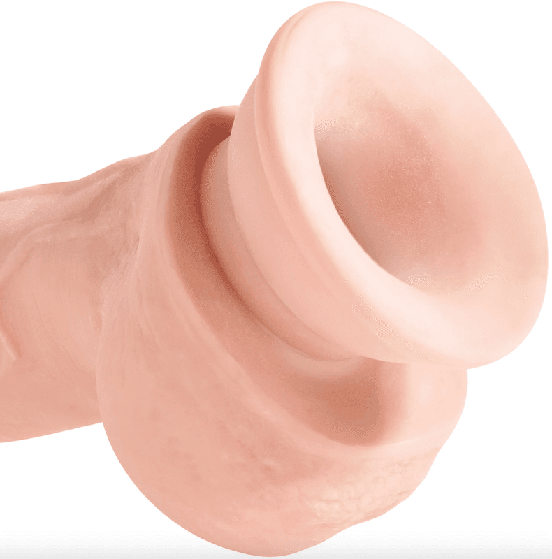 King Cock Plus triple density dildo med pung 24 cm