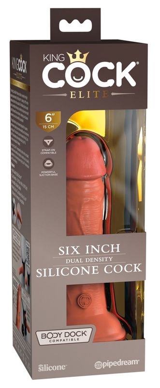 Pipedream King Cock Elite Dual Density Silikondildo 18 cm